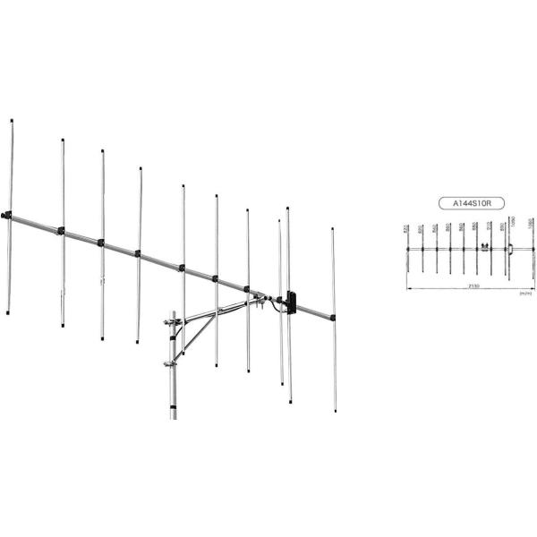 A144S10R2 第一電波(ダイヤモンド)10エレシングル144MHz ビームアンテナ(北海道/沖縄県/離島は別途お見積り)