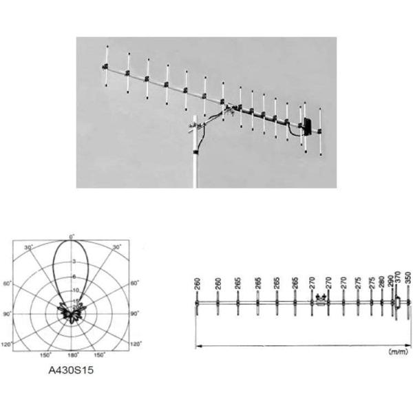 第一電波工業 A430S15R2 第一電波(ダイヤモンド)15エレシングル430MHz