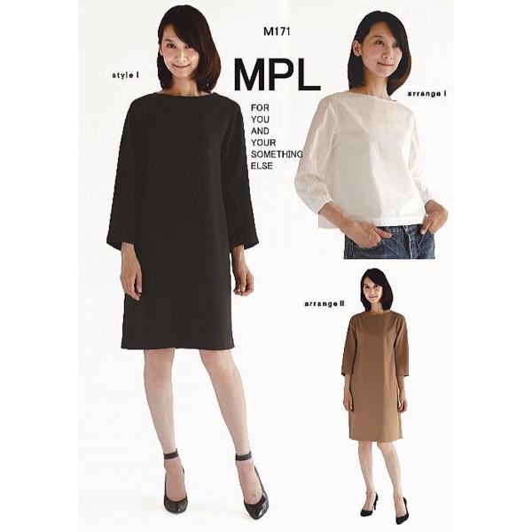 型紙 パターン ボードネックドレス No ｍ171 Mパターン研究所 サンプランニング 大人 子供 ベビー 赤ちゃん 作り方 洋裁 M171 あなたの街のミシン専門店創作工房 通販 Yahoo ショッピング