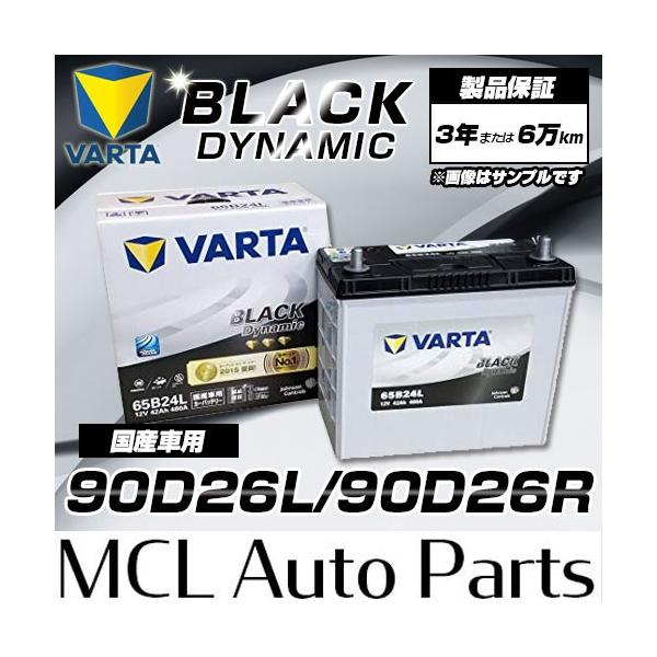 ●グロバット　業界最安値　カーバッテリー　90Ｄ26Ｌ　 メーカー２年保証付 VARTA 90D26L 90D26R 世界シェアNO.1バッテリー クラリオス VARTA