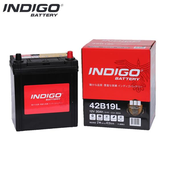 INDIGO ダイハツ タント L350S インディゴ バッテリー 42B19L 1個
