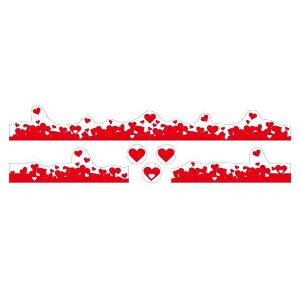 女子必見 可愛いハートライン ステッカー キャンディー赤 Dehelhaline1 マニアックコレクション 通販 Yahoo ショッピング