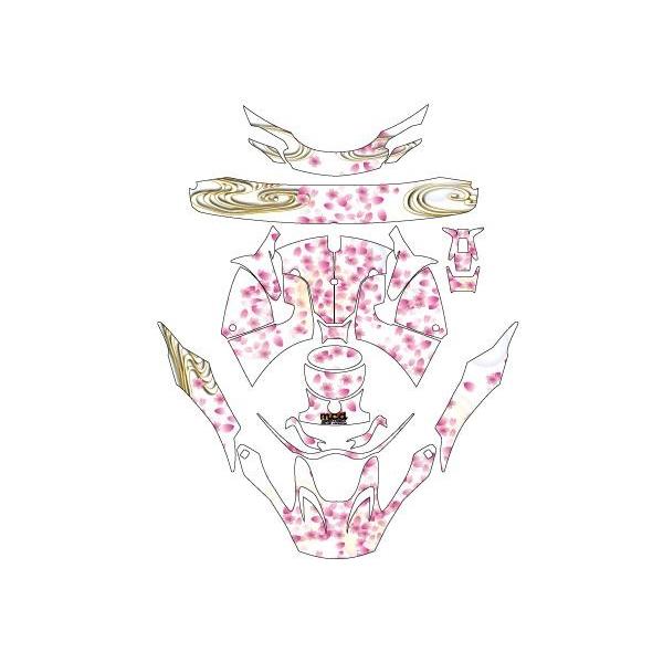Arai Vcross4 ヘルメット デカールセット ステッカー 和柄 桜吹雪 白