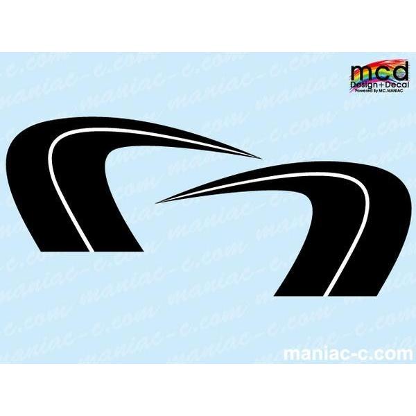 エイプ50 100 タンク デカール ステッカー Mcdタイプh19 黒 Dehonda19cl350ex01 マニアックコレクション 通販 Yahoo ショッピング
