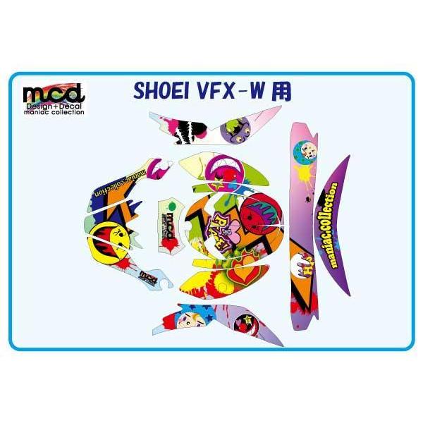 SHOEI VFX-W ヘルメットデカール デカールセット ステッカー 落書き