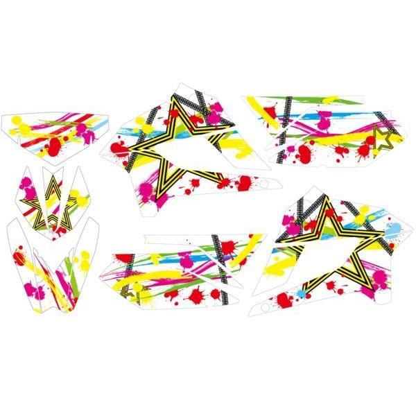 DトラッカーX 250用8−16年式 デカール 1台分 type80s-2 白