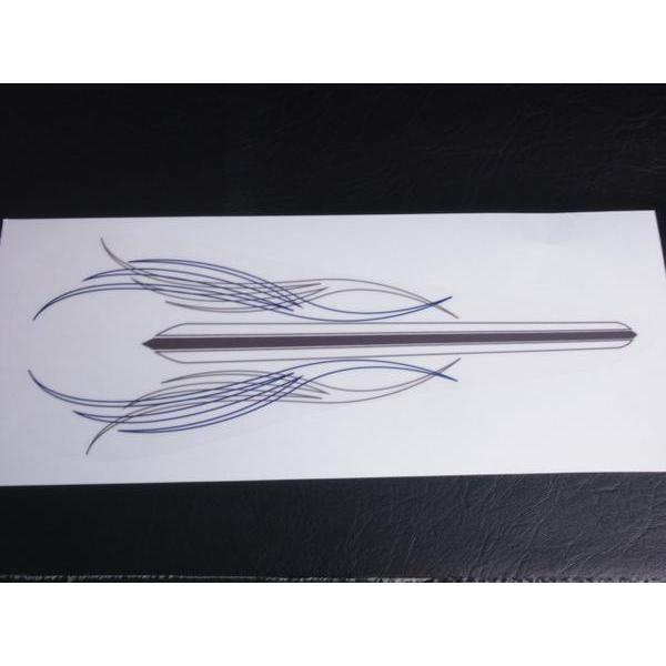 透明】汎用 ピンストライプ ステッカー デカール 250mm : マニアック