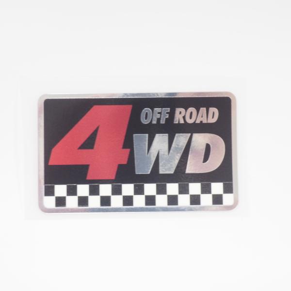 【４枚セット】中央線　ステッカー　原寸大　10cars ミラー）四駆 ステッカー 4WD OFF ROAD チェッカー オフロード