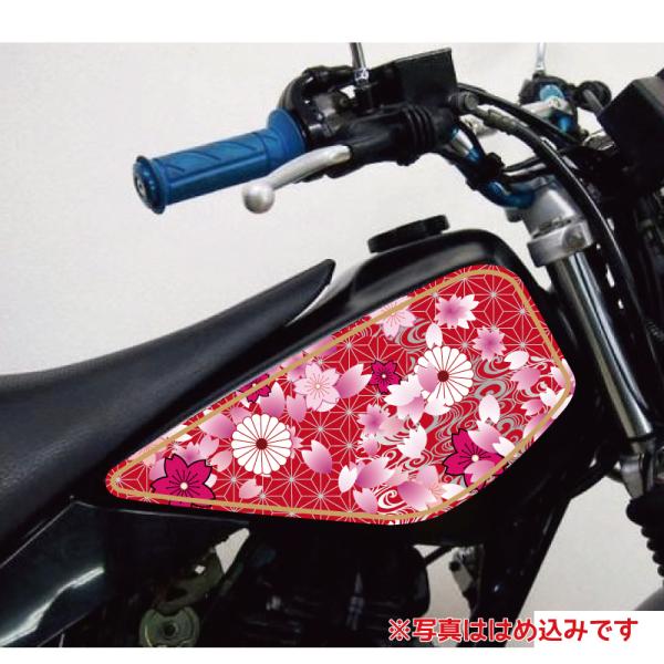 YAMAHA 赤 タンク グラフィックデザイン Deep Red and Silver Design - 2003 to 2004 ZX6R | ABS Fairings