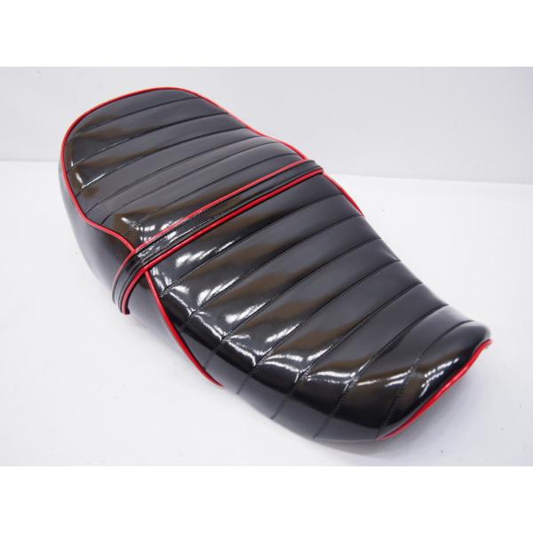 GK79A インパルス　チョビ三段シート ブラウン 赤パイピング GK79A インパルスチョビ三段シート ブラウン 赤パイピング