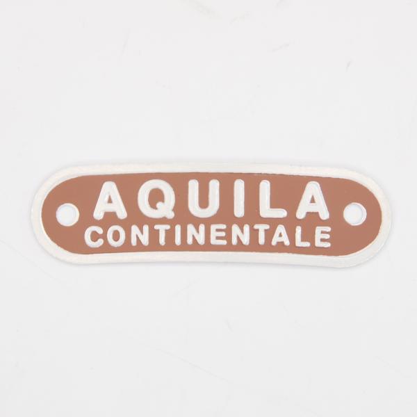 AQUILA CONTINENTALE シートバッジ 茶 リプロ品 アクイラ VESPA sprint