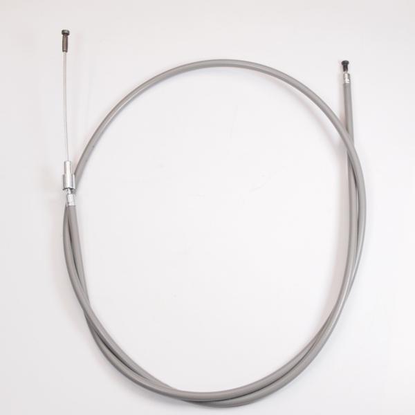 Cosa1、2のフロントブレーキケーブルです。長さはアウター1160mm、インナー1320mmくらいです。ケーブル径は2mm、エンド部分の頭は6mmくらいです。インナーは亜鉛メッキのスチールです。取り扱い店舗の少ないcosa系のパーツです。...