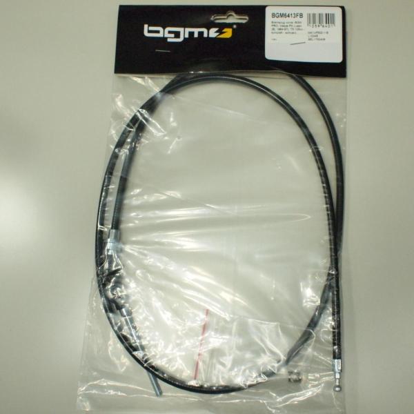 PX系のフロントブレーキケーブルです。スレッドエンドタイプの1984年から1997年ごろのフロントドラムブレーキのモデルに適合します。ディスク車には使用できませんのでご注意願います。bgm製品でしっかりしています。 ホイール側がスレッドエン...