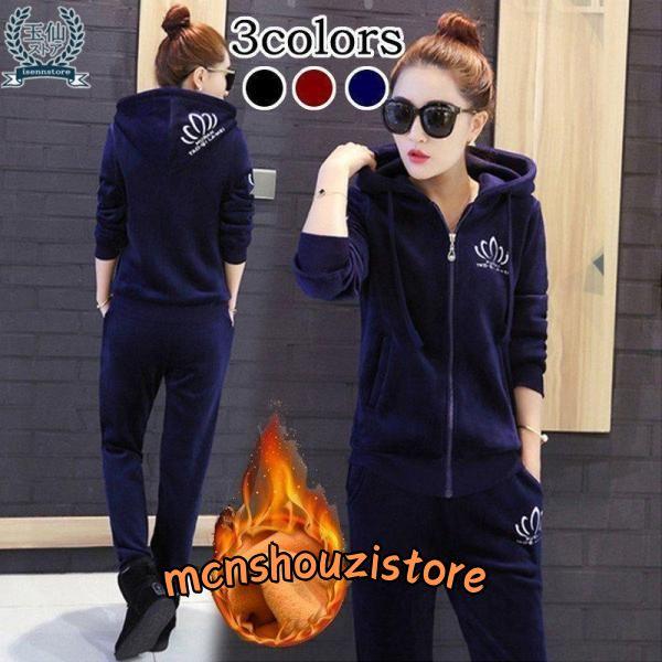 ベロアセットアップ上下セット