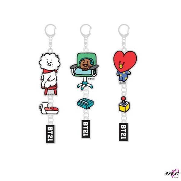 BTS 防弾少年団 BT21 公式グッズ アクリルキーホルダー(ATB) K-POP 韓国