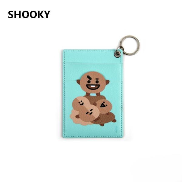 BTS 防弾少年団 BT21 公式グッズ KEY RING CARD HOLDER SHOOKY キーリングカードホルダー バンタン K-POP 韓国