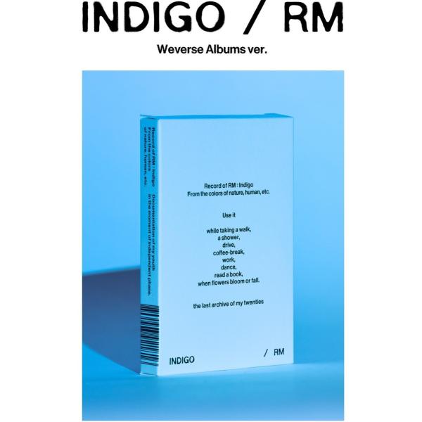 BTS 防弾少年団 公式グッズ  RM 1st Album INDIGO (Post Card Edition) アルバム ナムジュン バンタン 韓国 K-POP