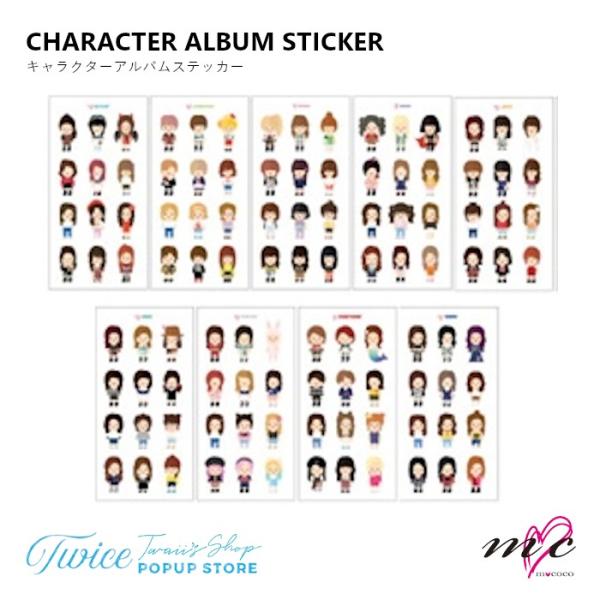 TWICE 公式グッズ CHARACTER ALBUM STICKER / POPUP STORE Twaii's Shop in Seoul トゥワイス | K-POP 韓国