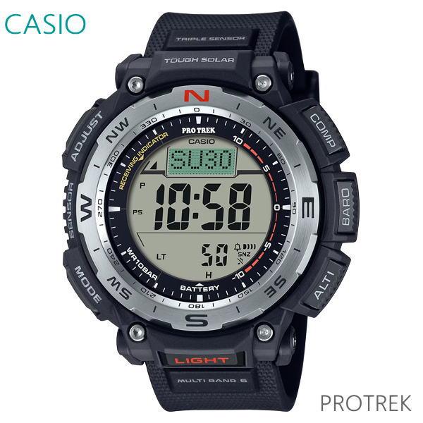 【美品】カシオ プロトレック PRW-3400Y-1JF 電波ソーラー 箱付 PRO TREK メンズ 腕時計 7年保証 送料無料 カシオ プロトレック