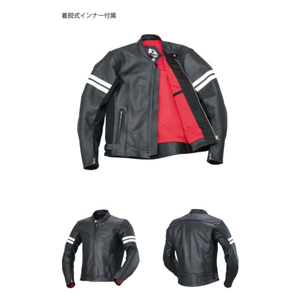Rdj 35 ナンカイ レザージャケット 牛革 中古 バイク 送料無料 ライダース ブルゾン ツーリング 南海部品取扱 Nankai プロテクター