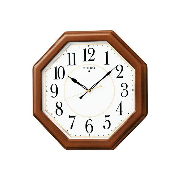SEIKOSHA 八角形 掛時計 木製 ブラウン　昭和レトロ SEIKOSHA 八角形 掛時計 木製 ブラウン昭和レトロ