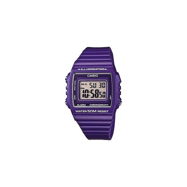 カシオ スポーツウォッチ 5気圧防水 メンズ デジタル 腕時計 バイオレット (W13MYP-104海外版) ストップウォッチ LEDライト付き CASIO マラソン ランニング 時計