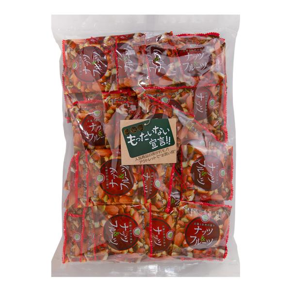 【お徳用 久助　太陽と自然の恵み ナッツ＆フルーツ】香ばしいナッツにほんのり甘いバナナチップと甘酸っぱい果実をミックスした６種類の味のハーモニーが楽しめます。そのまま食べてもおいしい、シリアルにトッピングしてもおいしい、食べやすい個包装タイ...