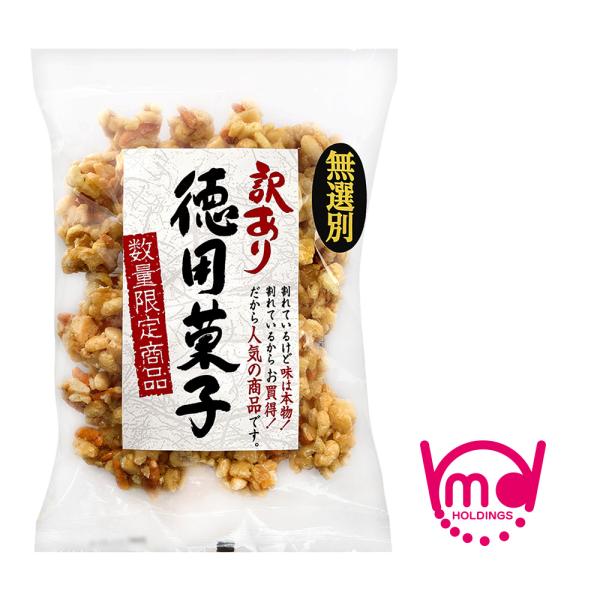 【訳あり徳用菓子】ピーナッツ、柿の種と香ばしい小粒あられを生地に水飴を絡めて固めたお菓子です。ピーナッツの風味とサクサクとした食感がおいしい昔ながらの味です。