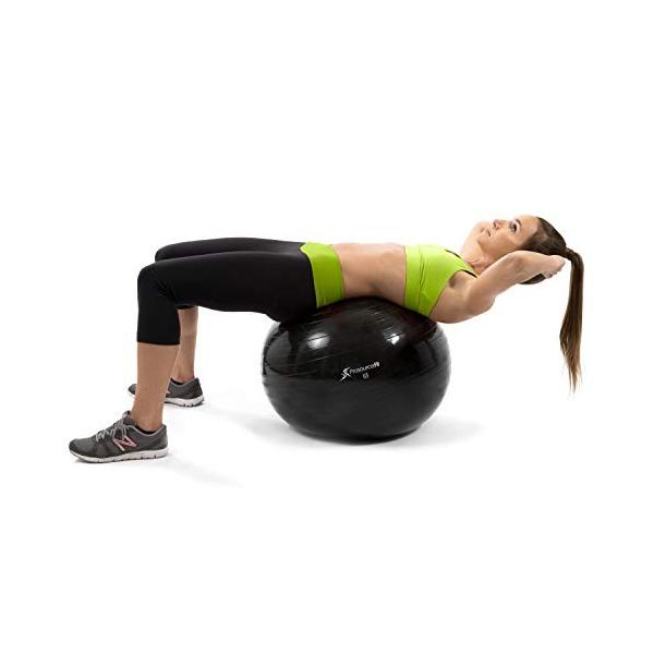 ブルー ポンプ付き ヨガボール 65cm バランスボール Prosource バランスボール Md00kliufhe Madoka 65cm ダイエット Madokaのprosource 00ポンド 900kg 耐久アンチバースト仕様