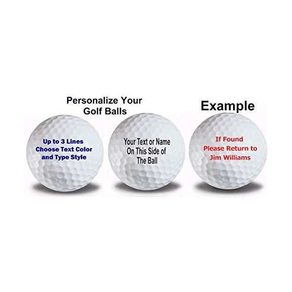 Ownテキストまたはイメージ ゴルフボール Md06x9bdfgy Madoka 3パックカスタムロゴゴルフボールアップロードyour