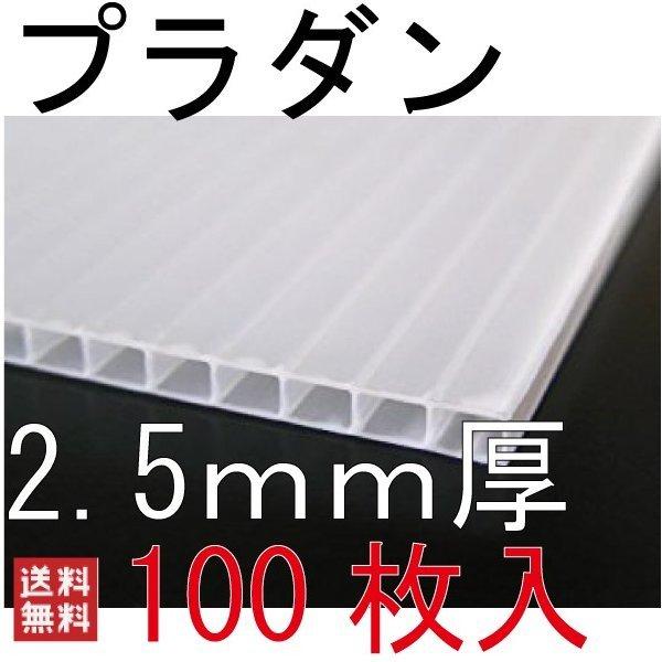 プラダン シート プラベニヤ プラスチックダンボール 100枚 2.5mm 透明