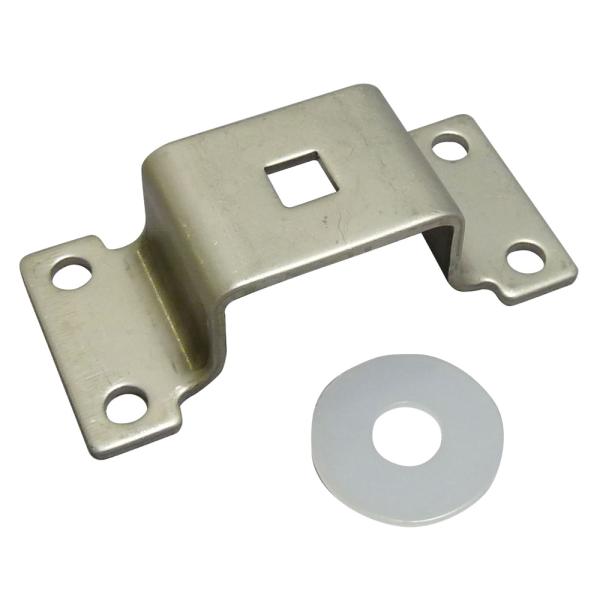 【おすすめポイント】スタンダードなタイプの頑丈なステンレス製の取付金具です。【仕様】【材質】ステンレス【サイズ】幅W85×奥行D40×高さH24(mm)【LED取付ねじ】角穴8.7×8.7(mm)【ベースネジ穴間隔】 26.5×69.5(m...