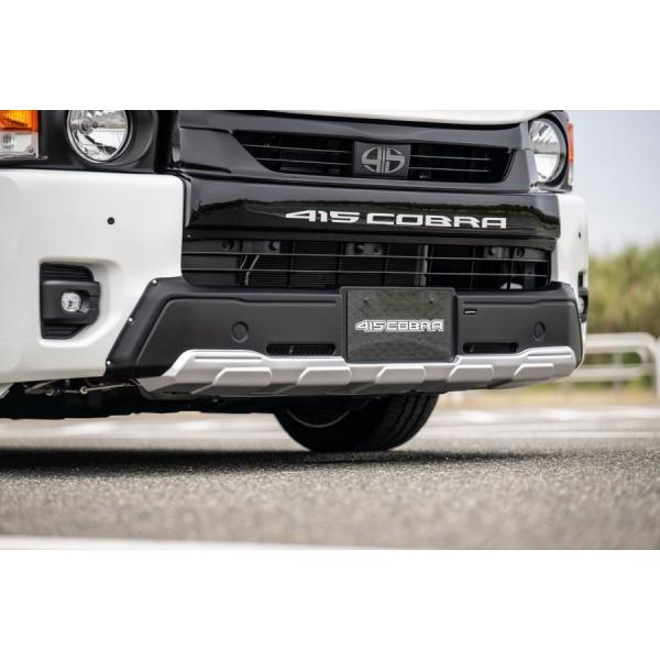 415 サファリ ハイエース フロントアンダープロテクター 200系 ワイド マットブラック塗装 HIACE 415コブラ SAFARI