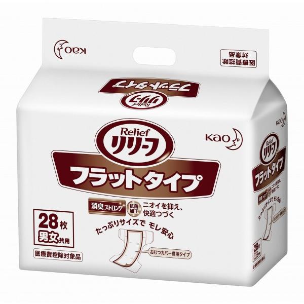 花王 リリーフ 尿とりパッド フラットタイプ 28枚×4袋 : エム・ディ