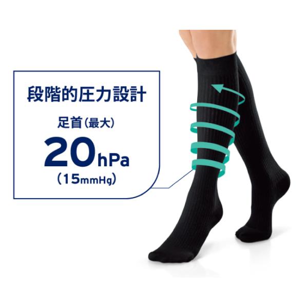 着圧ソックス柔らかく、自然な履き心地の着圧ソックス膝下部の食い込みを防ぐため、バンドを太くゆったり編みました。吸水性が高く、快適な履き心地です。サイズ表　靴のサイズでお選びくださいS 21.5〜23.5cmM 24.0〜26.0cmL 26...