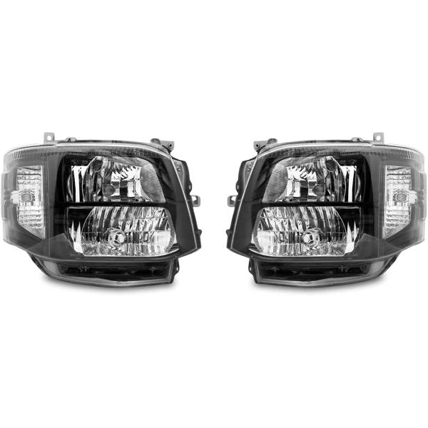 ハイエース ヘッドライト 200系 レジアスエース 3型 HID インナーブラック 左右セット トヨタ 標準 ワイドボディ 対応 キセノンタイプ 新品 外装パーツ