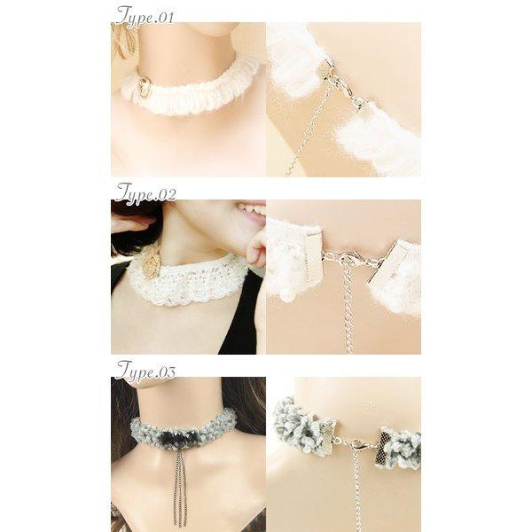 チョーカーネックレス レディース チョーカー 黒 白 ニットチョーカー Ae0110 Ae0110 Me Me 通販 Yahoo ショッピング