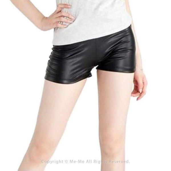 見せパン レディース 見せパンツ ダンス衣装 フェイクレザー調 スパッツ ショートパンツ Sn7501 Sn7501 Me Me 通販 Yahoo ショッピング