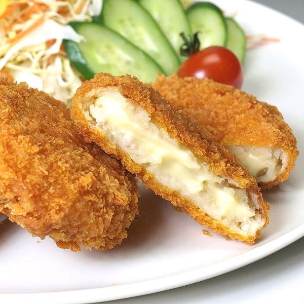 冷凍　讃玄豚チーズクノーデルコロッケ　８０ｇ５個入りサヌキ畜産フーズこだわり豚肉の讃玄豚のあらびきミンチ肉が入った北海道産の男爵いもでナチュラルチーズを包み込んだ二層仕立てのコロッケです。お歳暮・お中元・ギフト・プレゼント・ご贈答用にもおす...