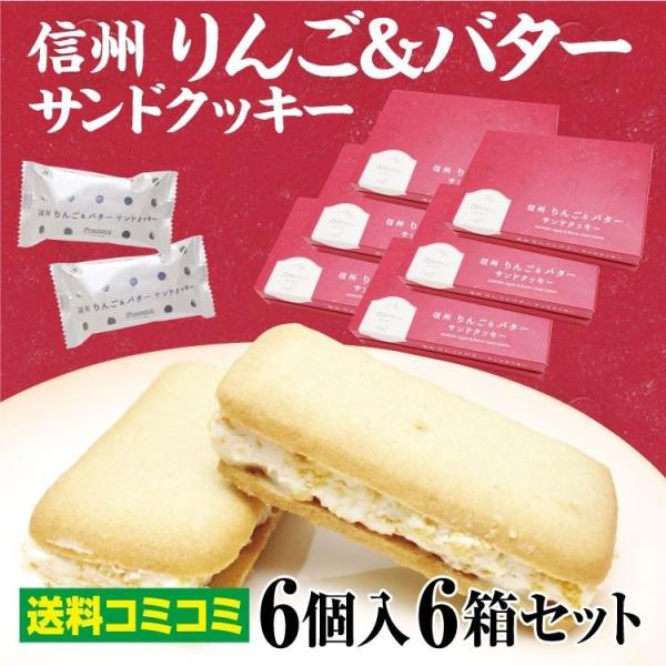 長野 お土産 信州りんご バターサンドクッキー 6個入 6箱セット 長野 お土産 クッキー 信州芽吹堂 信州お土産 送料無料 Buyee Buyee 日本の通販商品 オークションの代理入札 代理購入