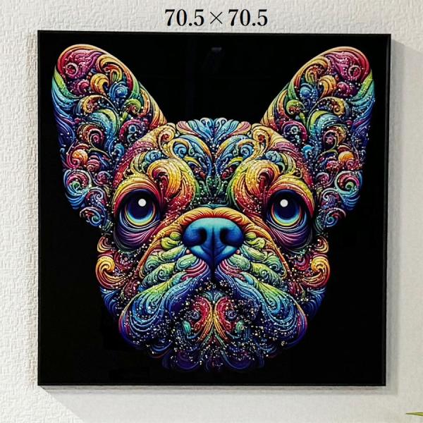 アートパネル　ペット　アニマル　動物　絵画　絵　壁掛け　アート　ガラス　額絵 アートパネル モダン 玄関 壁掛け 北欧 動物 アニマル 油絵 オイル