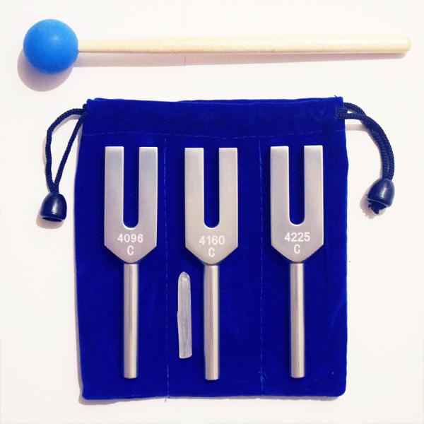 エンジェルバー 音叉 チューナー 4096Hz 4160hz 4225hz　３本 音叉 おんさ チューナー 3本セット「4096Hz 4160Hz 4225Hz