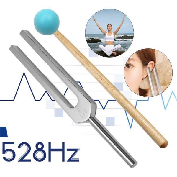 音叉 おんさ チューナー 528Hz ブルーマレット セット