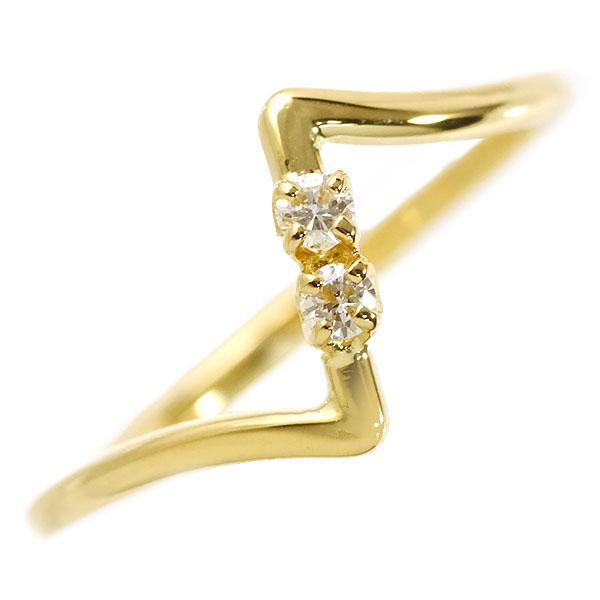 MIKIMOTO 送料無料 本物 ミキモト ダイヤモンドリング 指輪 K18YG 