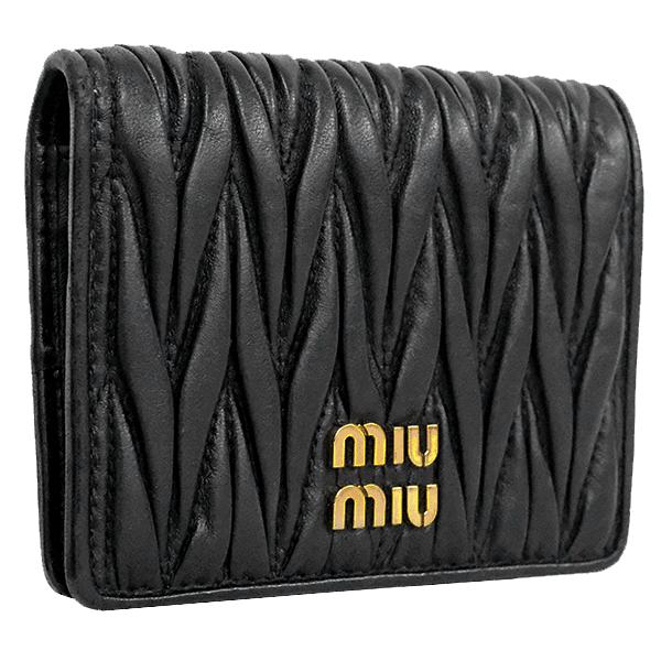 miu miu（ミュウミュウ） 送料無料 本物 美品 二つ折り財布 コンパクト