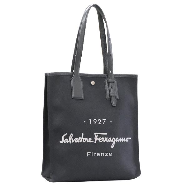 Salvatore Ferragamo ブラック トートバッグ FERRAGAMO（フェラガモ） 送料無料 本物 極美品 Salvatore Ferragamo