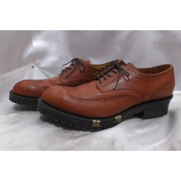 foot the coacher フットザコーチャー メダリオン ウイングチップ 革靴 