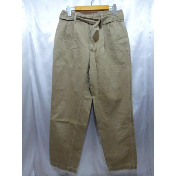 comoli コモリ ベルテッドチノパンツ K01-03006 コットン 2タック