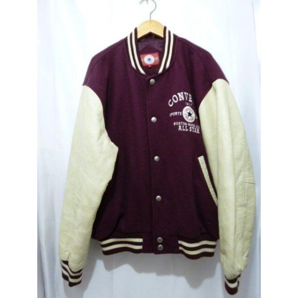 CONVERSE コンバース オールスター 袖レザー スタジアムジャンパー