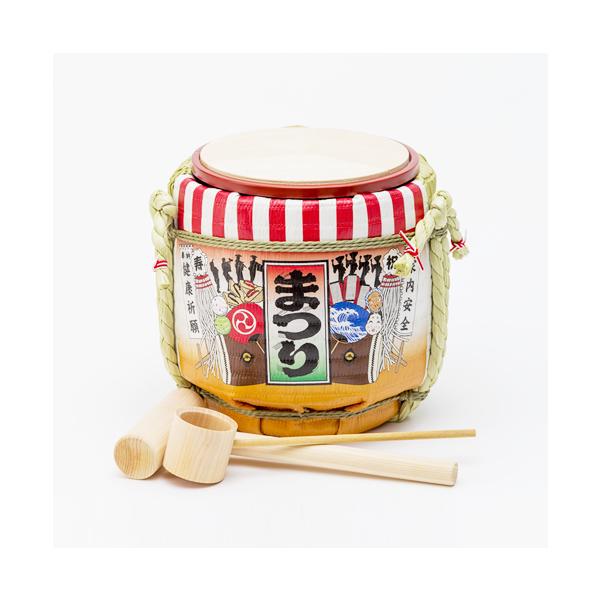 ミニ鏡開きセット 〜土産樽〜 まつり : 明治創業菰樽専門店岸本吉二